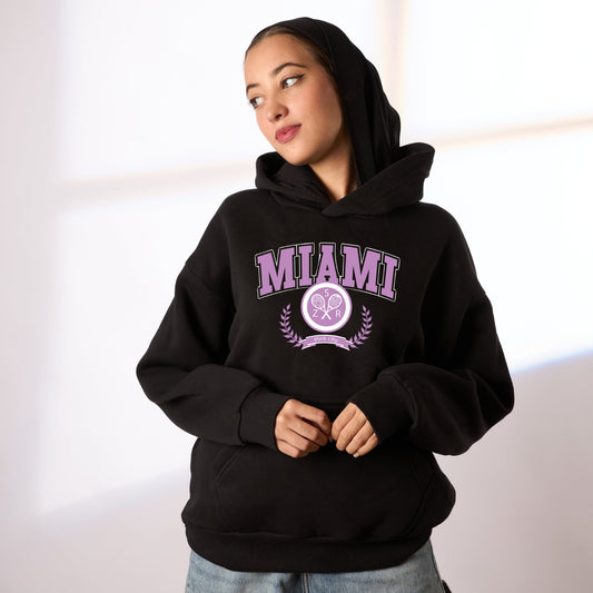 Miami black hoodie
