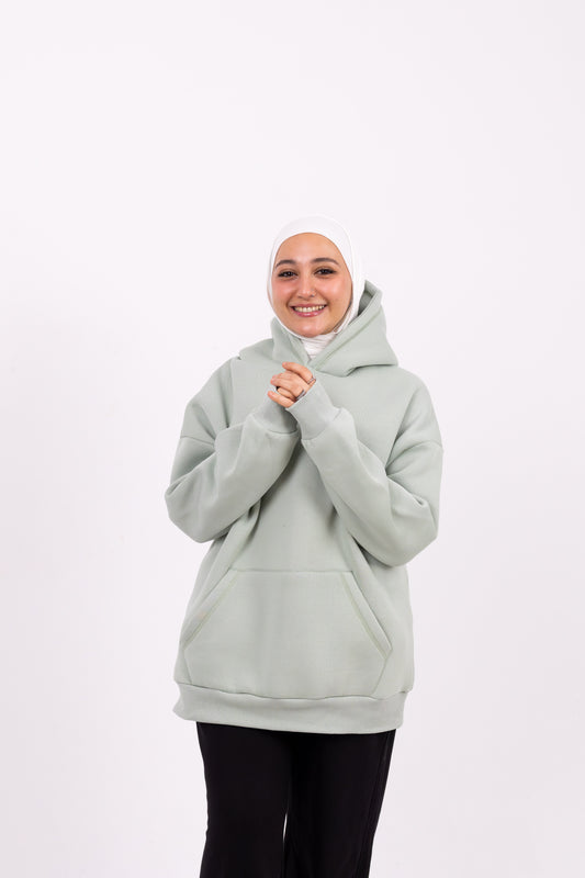 Mint basic hoodie