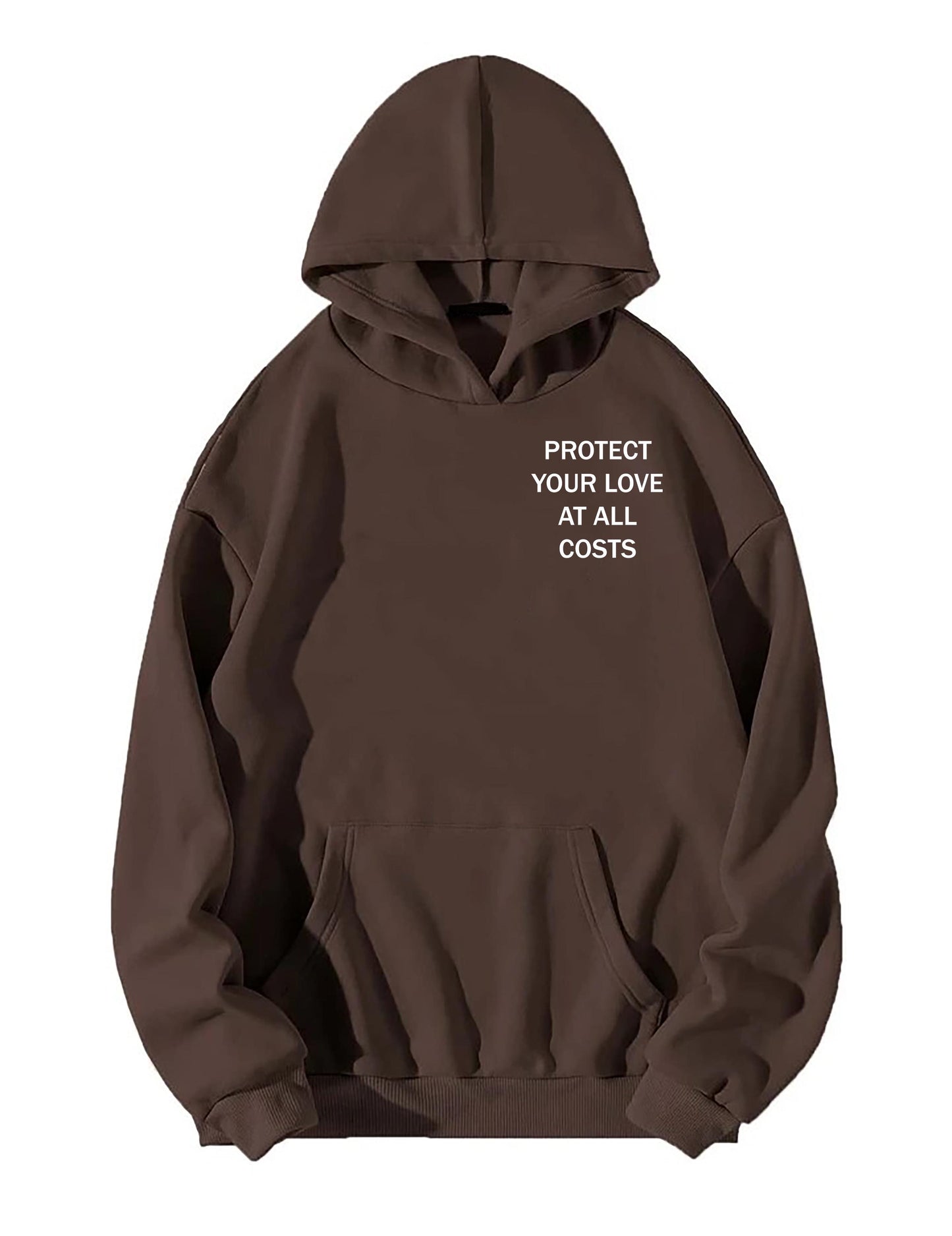 Protect your love brown hoodie