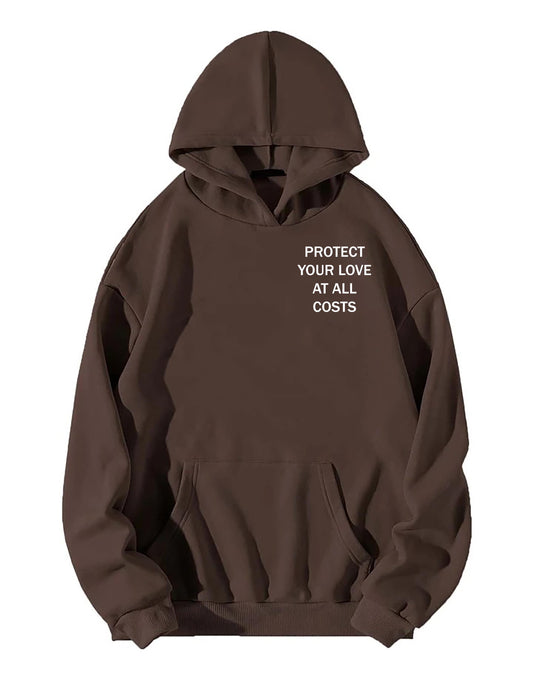 Protect your love brown hoodie