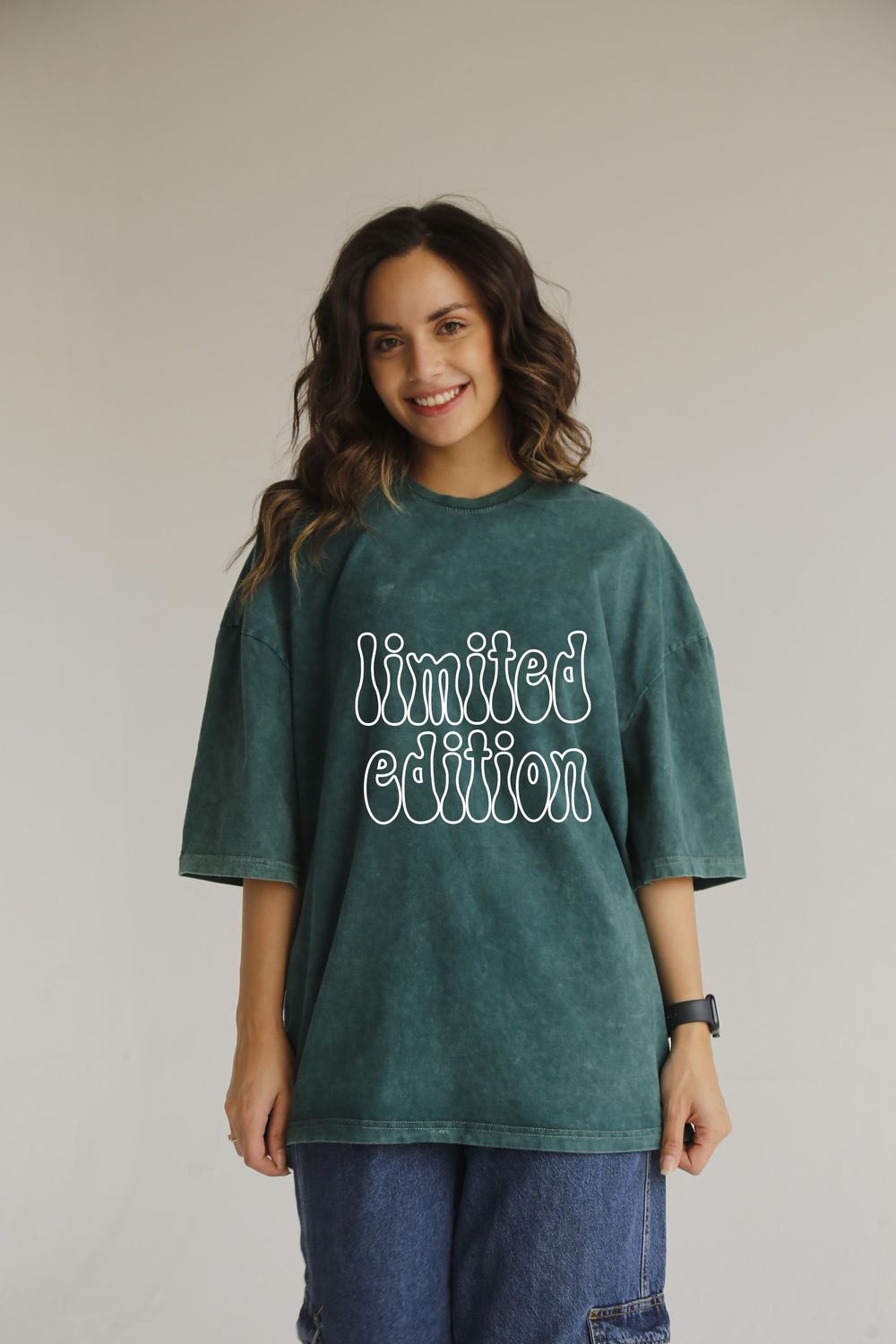 limited edition olive washed t-shirt
