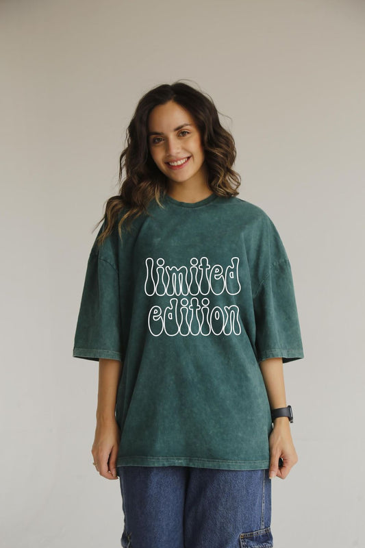 limited edition olive washed t-shirt
