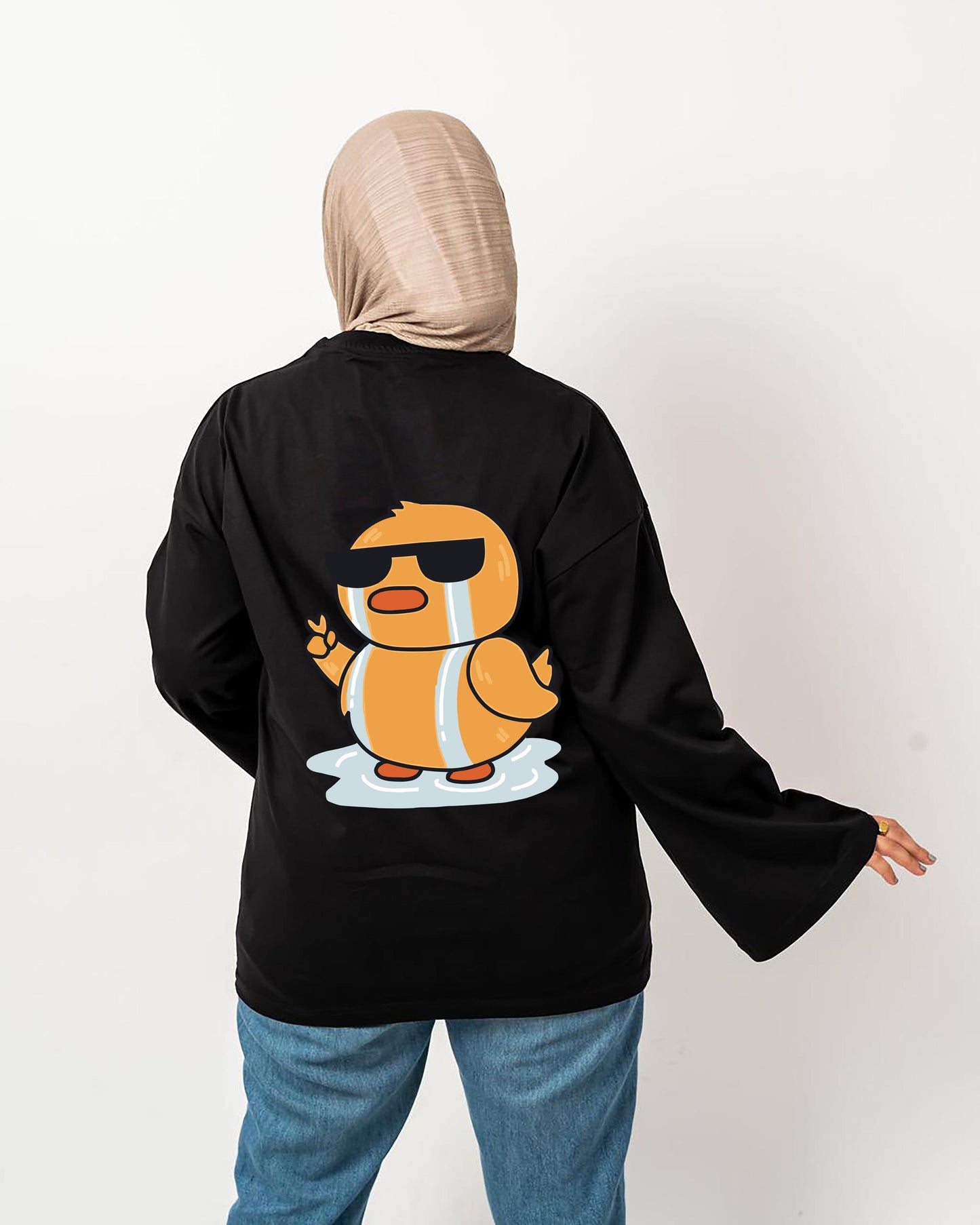 I will handle it but i will cry first black widesleeve t-shirt