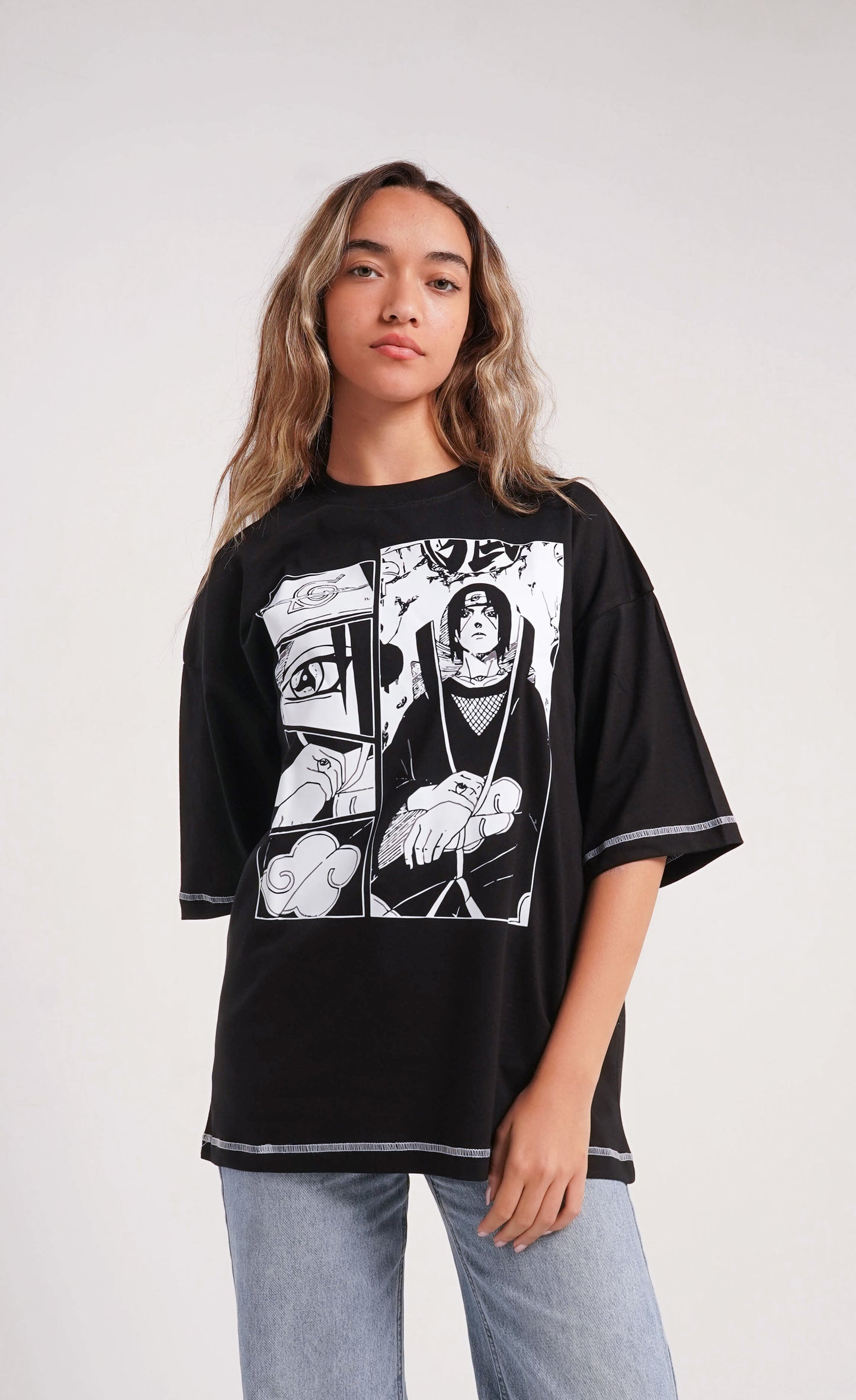 Itachi blackxwhite t-shirt