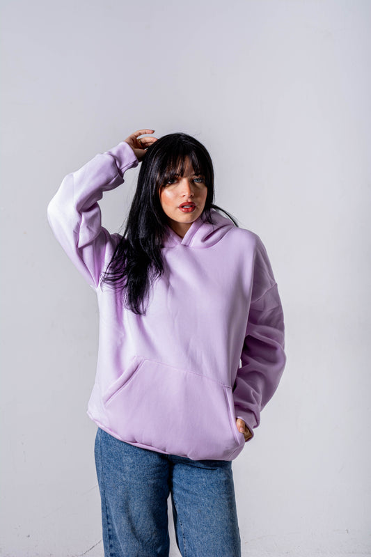 lavender oversize hoodie