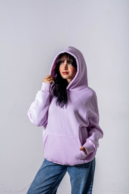 lavender oversize hoodie