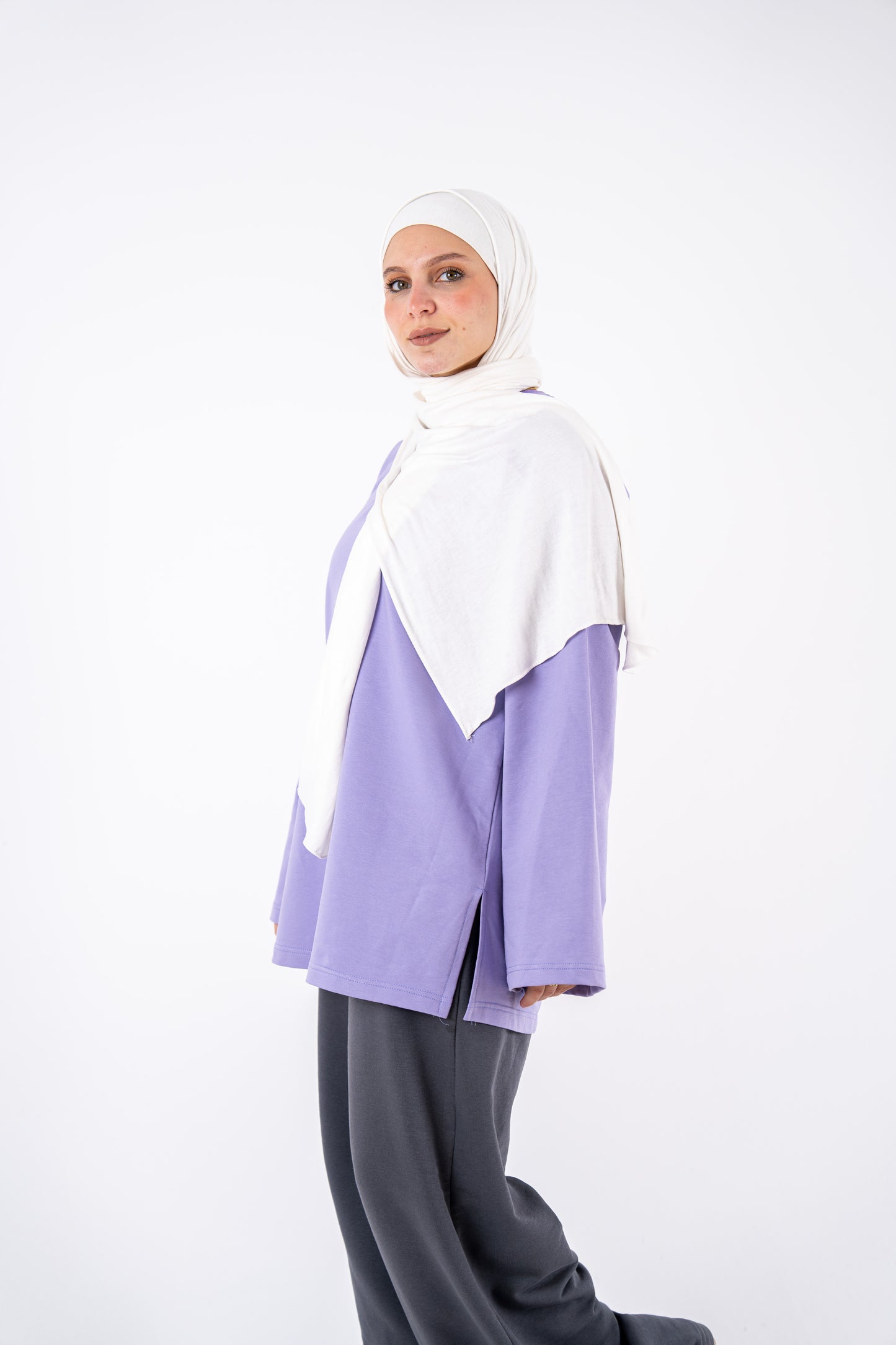 flower market lavender widesleeves t-shirt