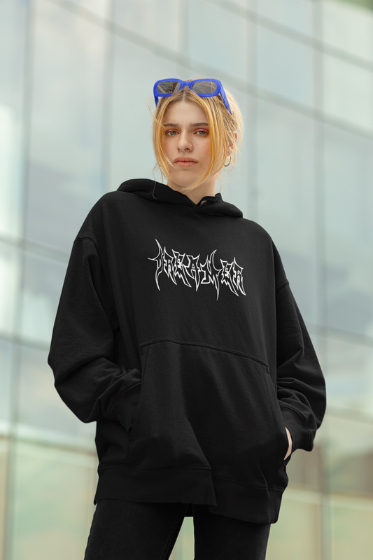 dreamer black oversize hoodie