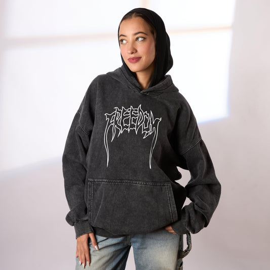 Freedom washed oversize hoodie