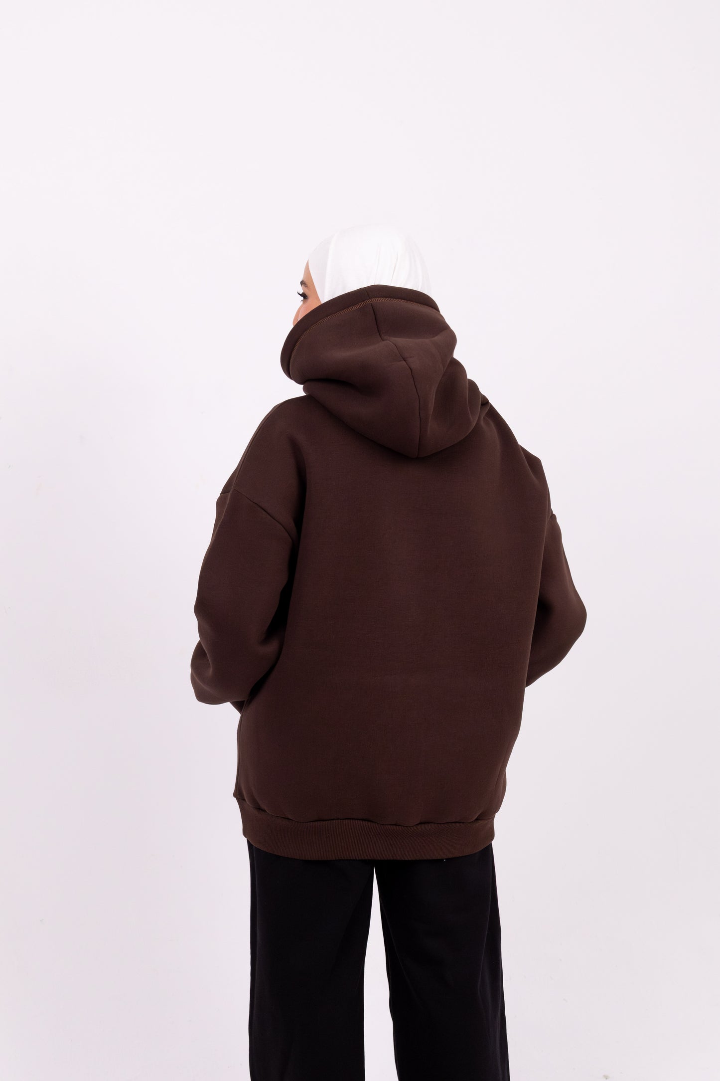 White Heart brown hoodie
