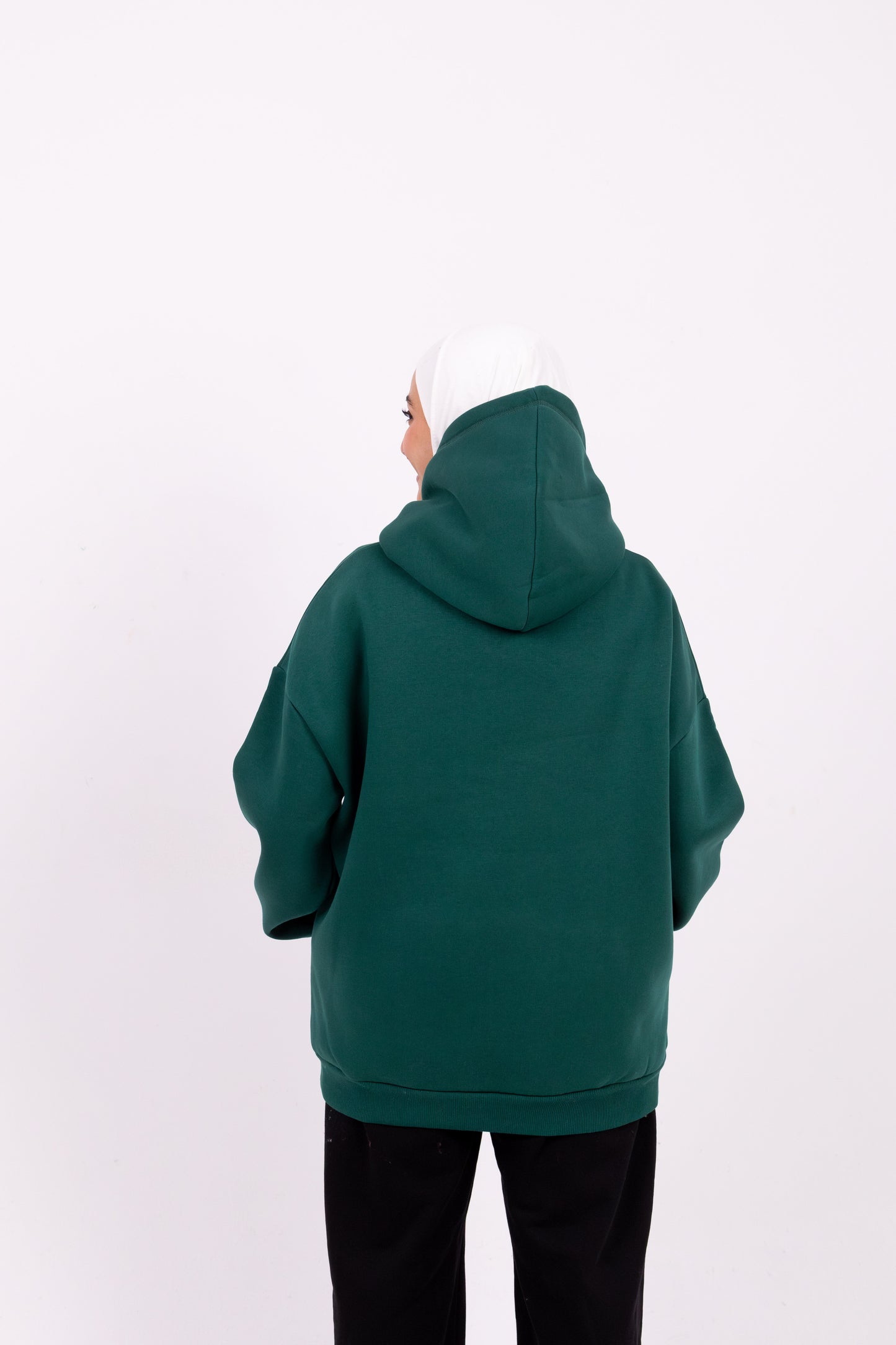 olive oversize hoodie is