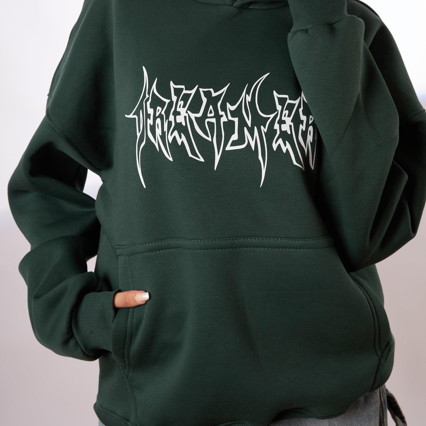dreamer olive oversize hoodie