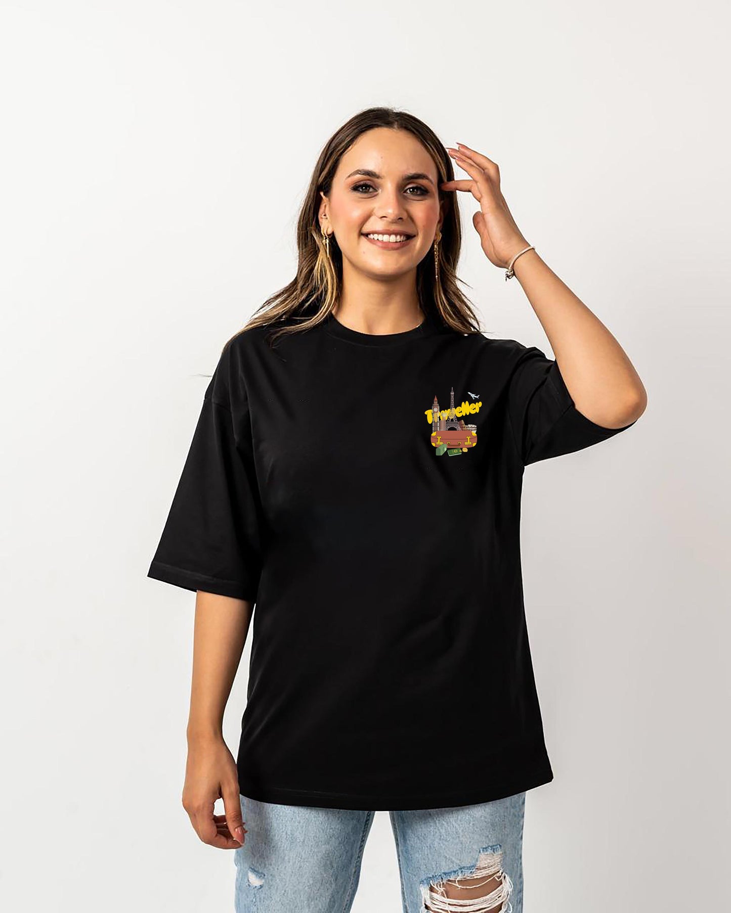 traveller black t-shirt