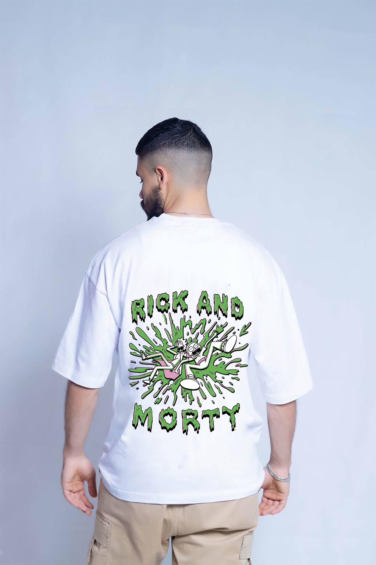 Rick and morty white t-shirt