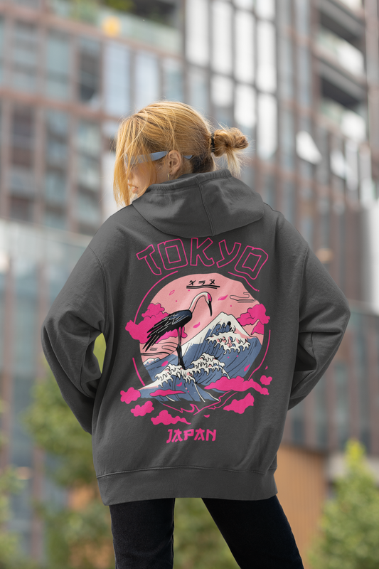tokyo grey oversize hoodie