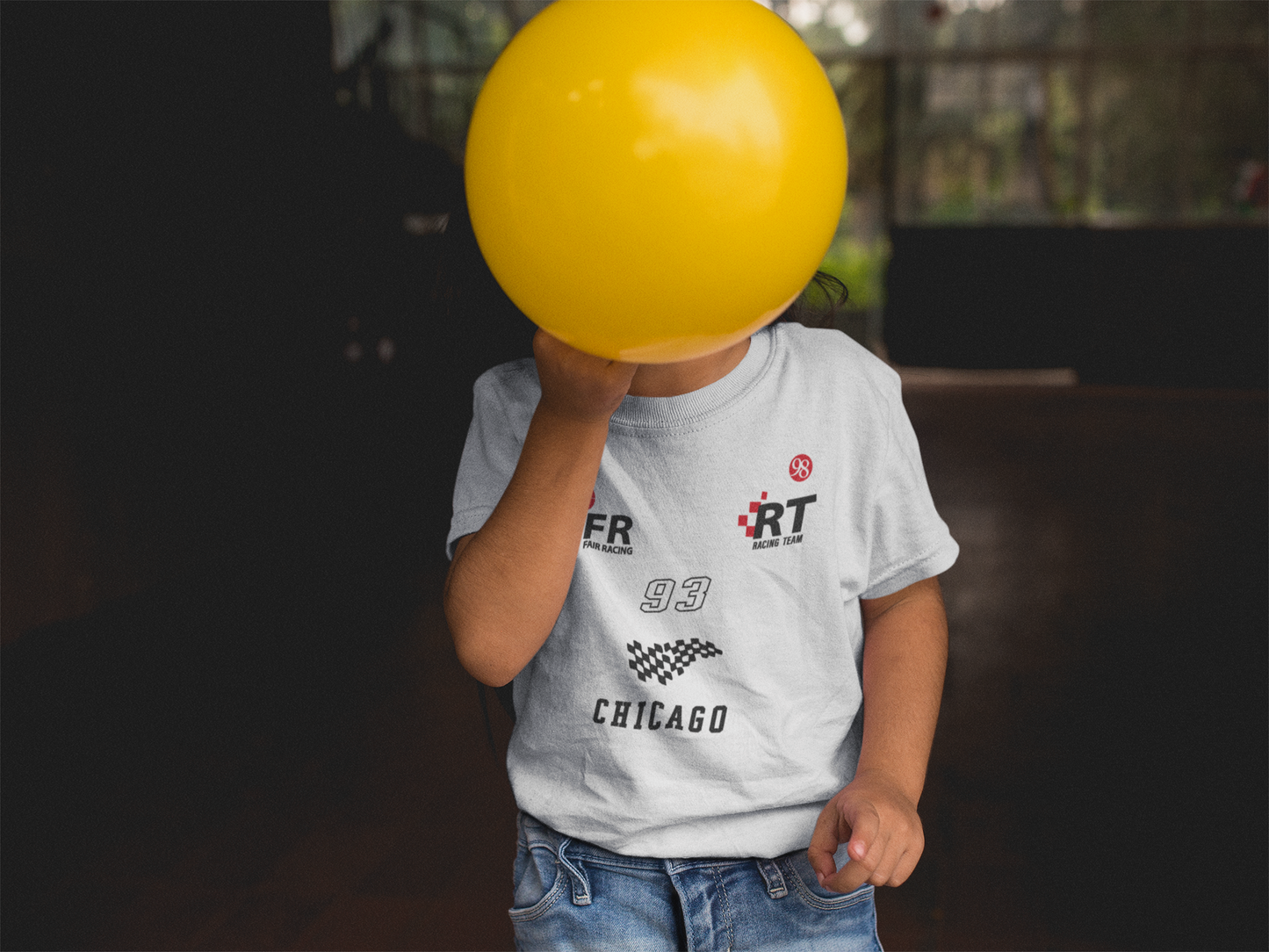 formula one white kids t-shirt