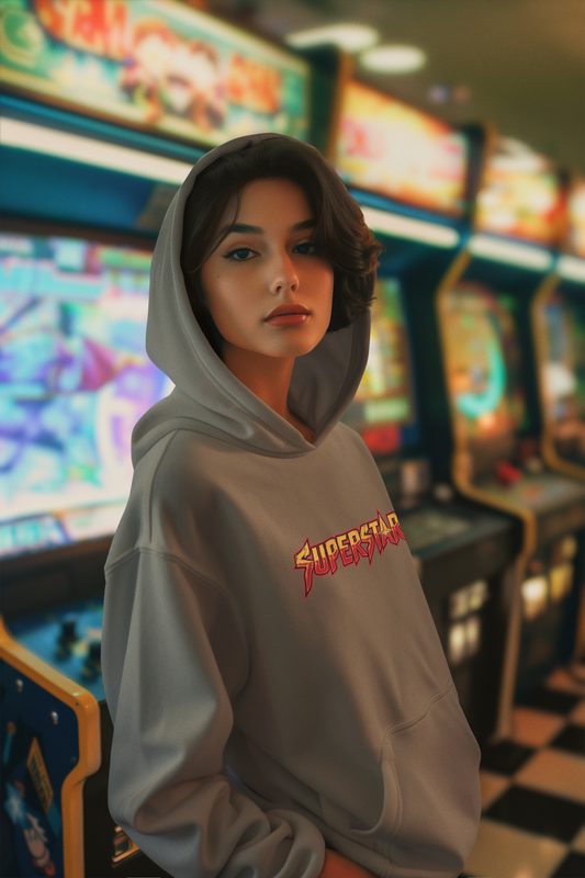 superstar grey oversize hoodie