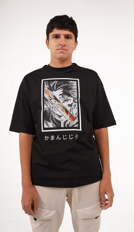 Demon slayer black t-shirt