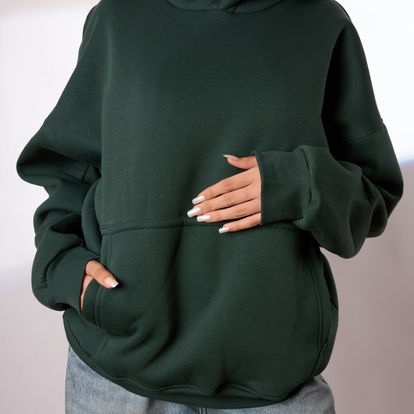 olive oversize hoodie