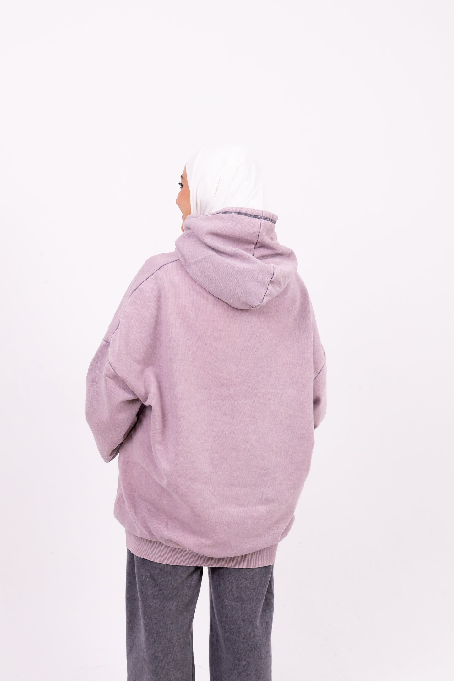 Washed lavender hoodie