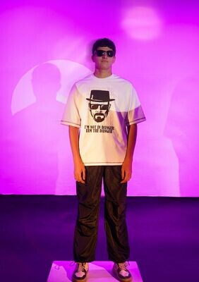 I am the danger whitexblack t-shirt
