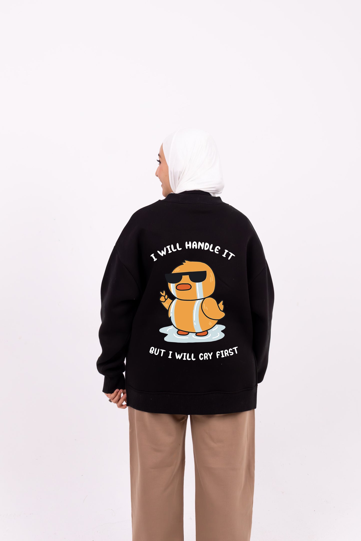 Cry first black comfy-go sweatshirt