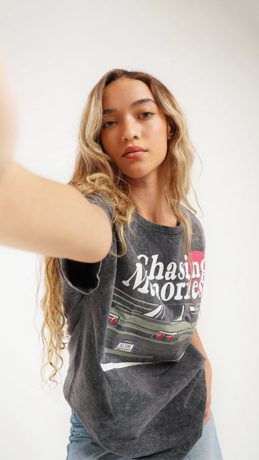Chasing memories washed t-shirt
