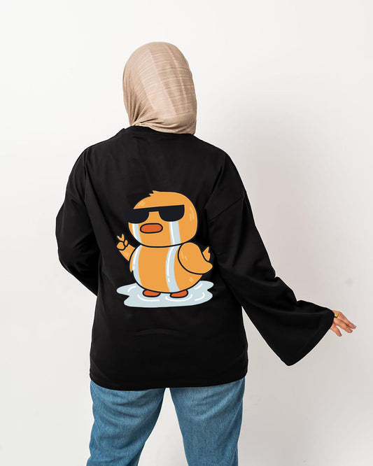 I will handle it but i will cry first black widesleeve t-shirt