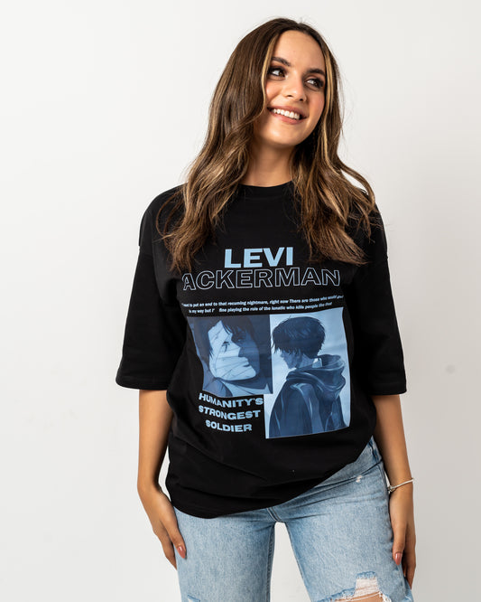 Levi Ackerman black t-shirt
