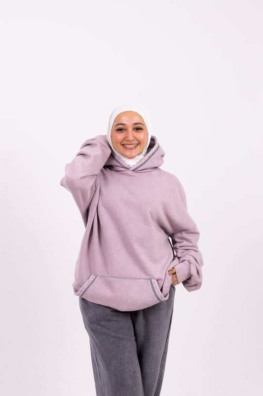 Washed lavender hoodie