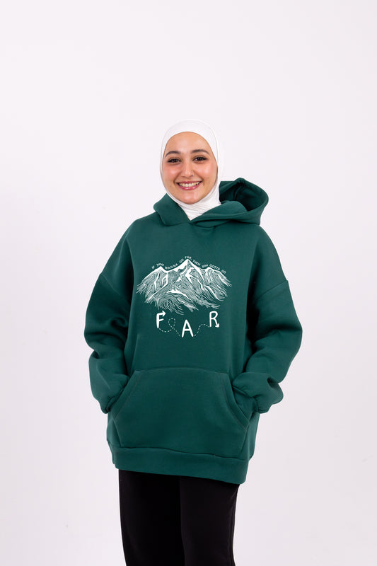 Go far olive hoodie