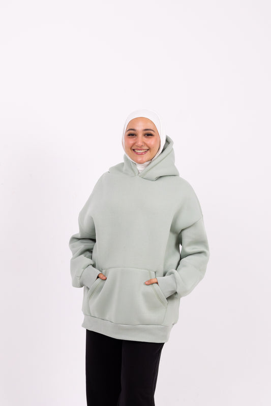 Mint basic hoodie