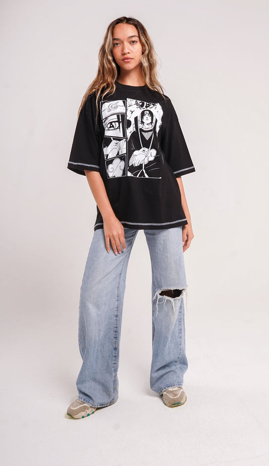 Itachi blackxwhite t-shirt