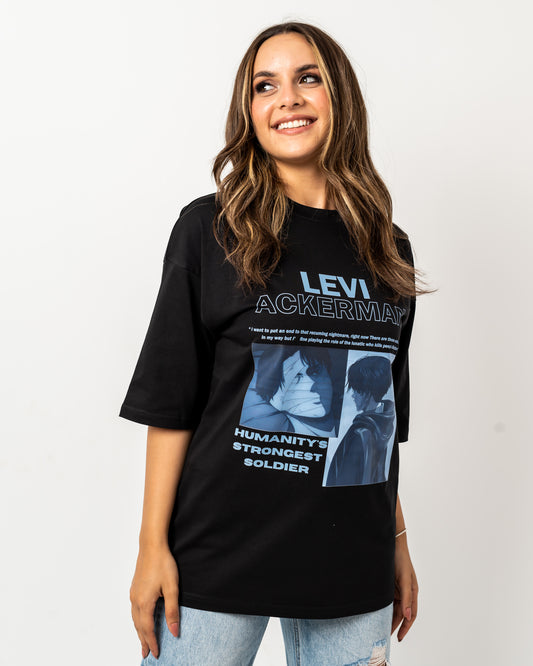 Levi Ackerman black t-shirt