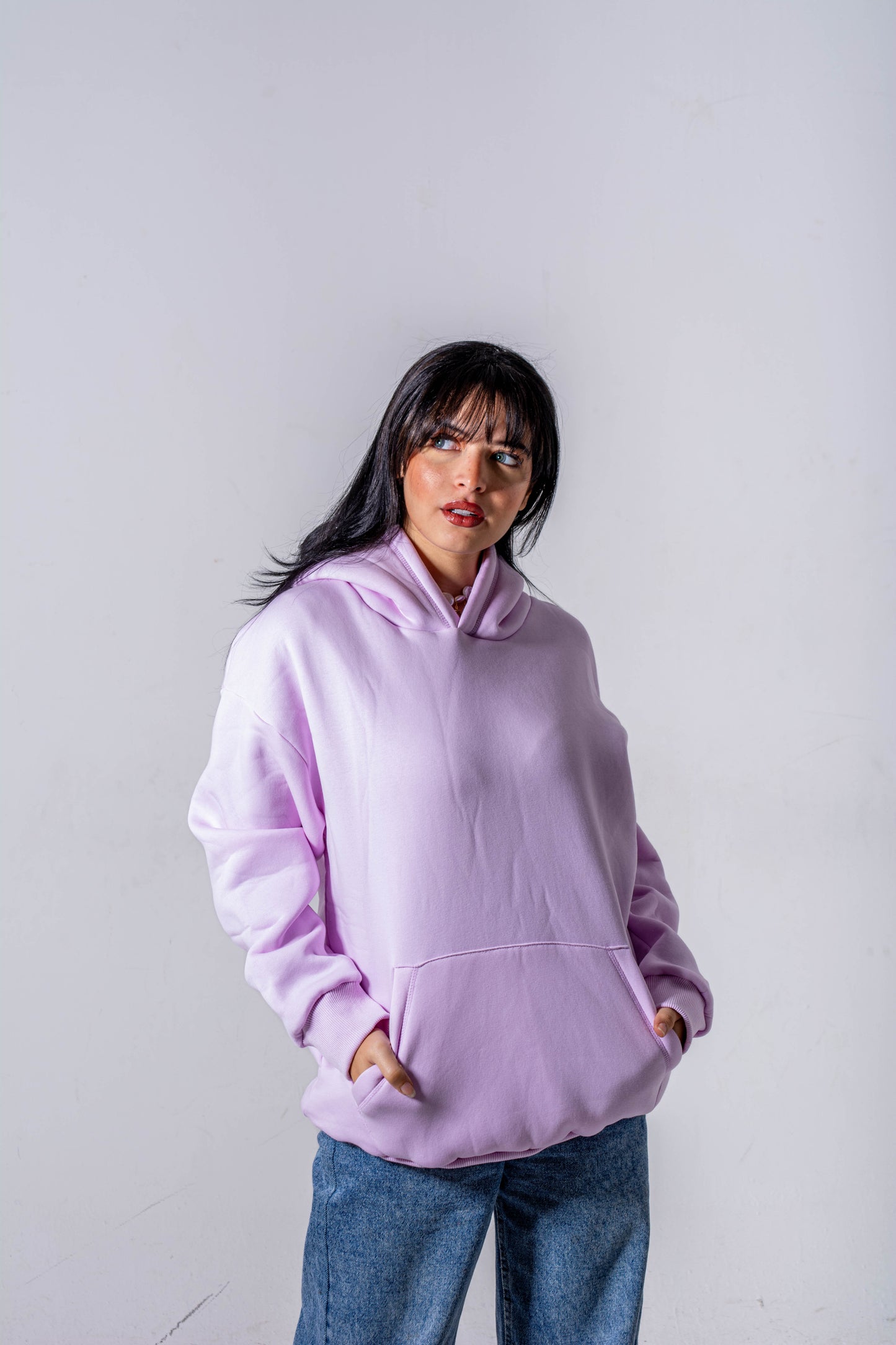 lavender oversize hoodie