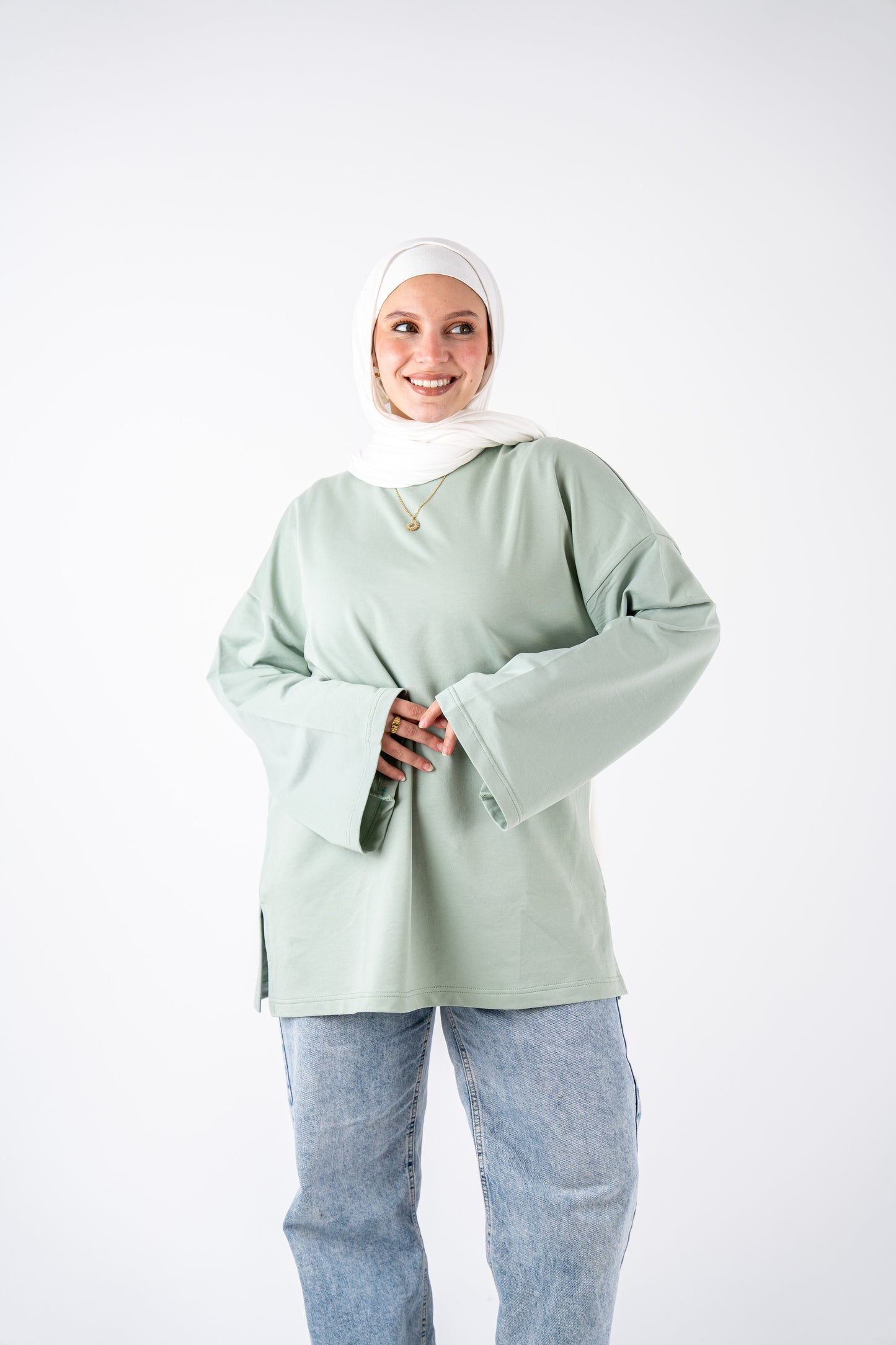 mint basic widesleeves t-shirt