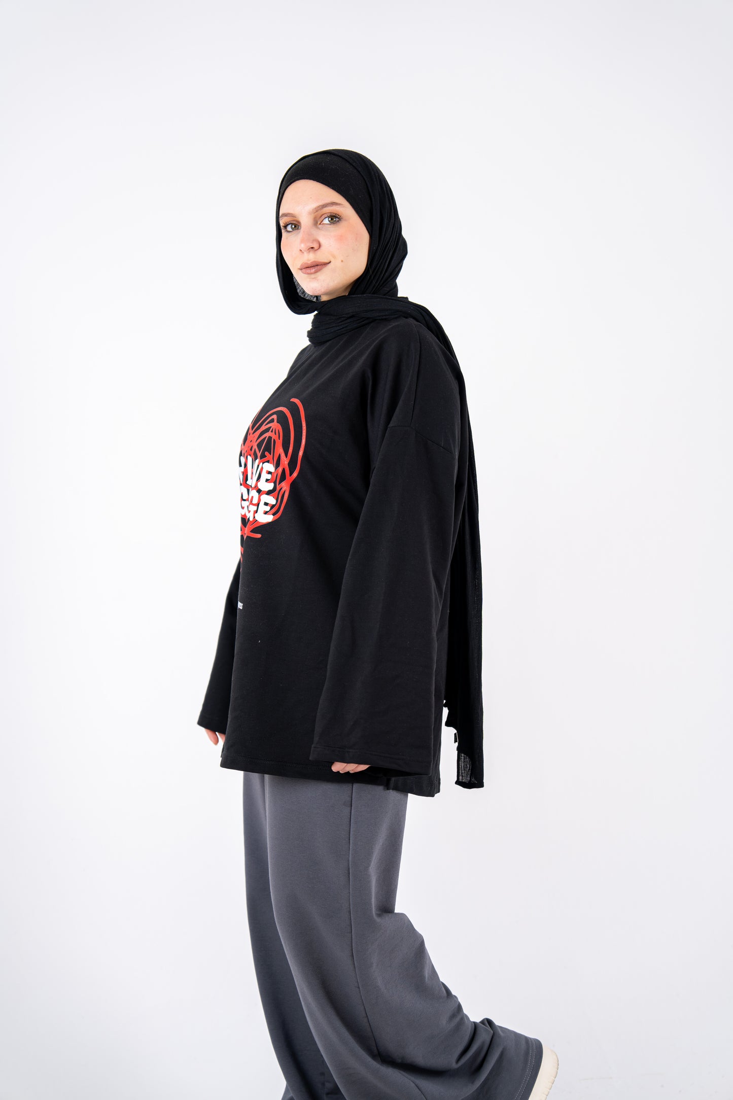 love language black widesleeves t-shirt