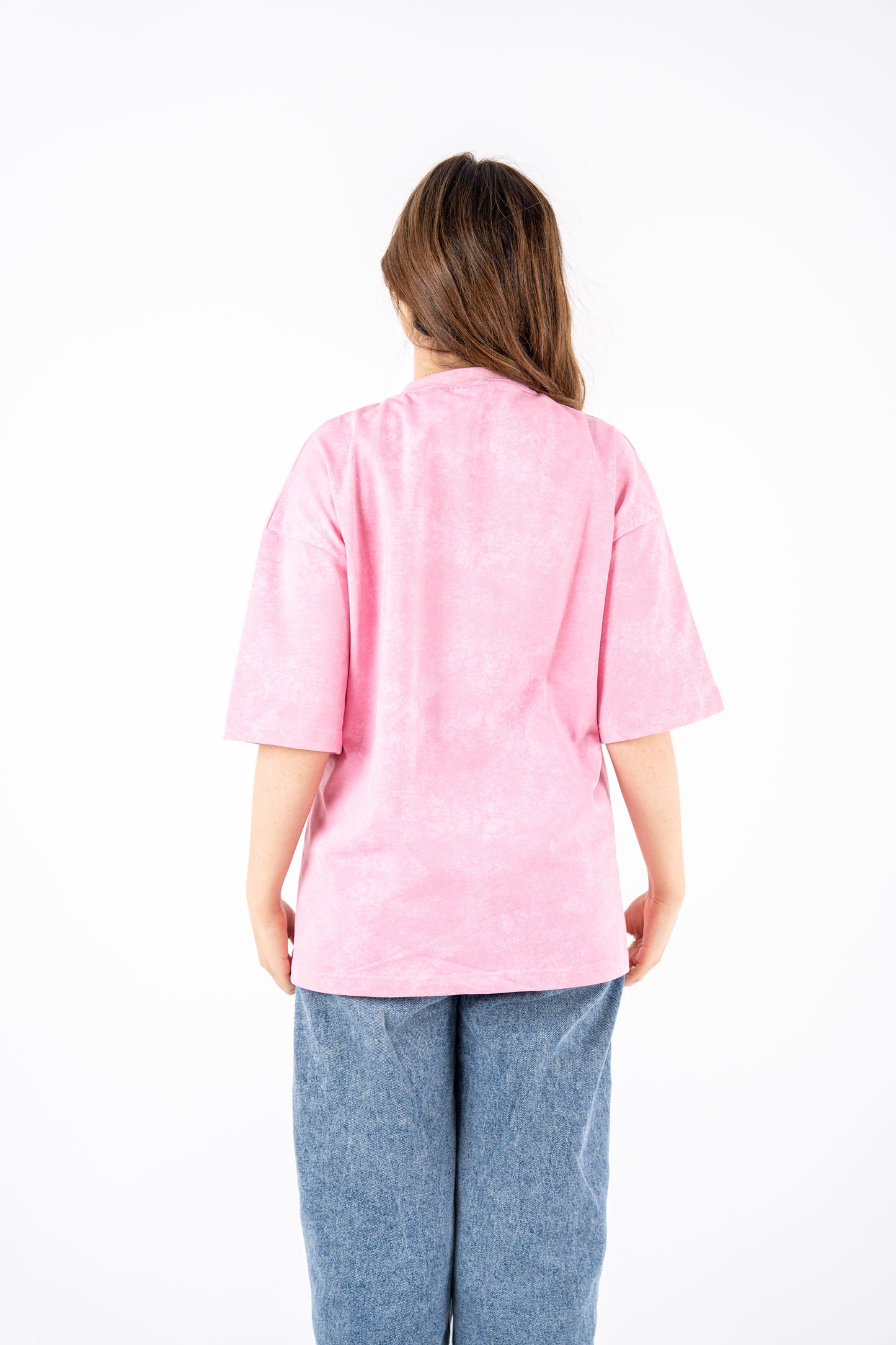 pink basic  washed t-shirt