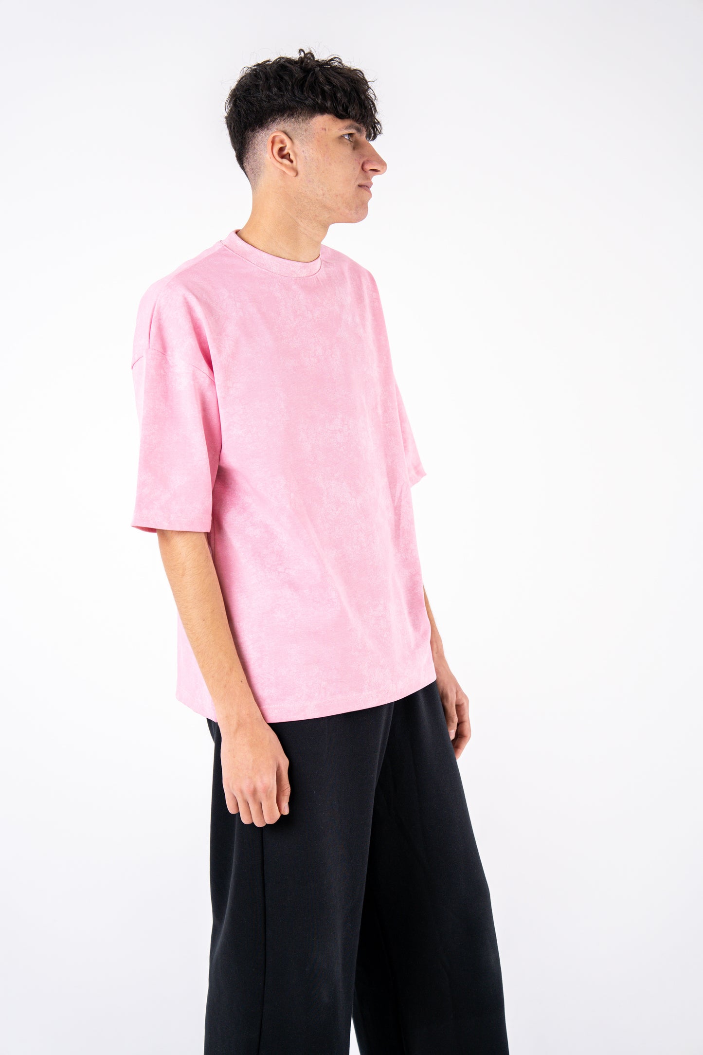 pink basic  washed t-shirt