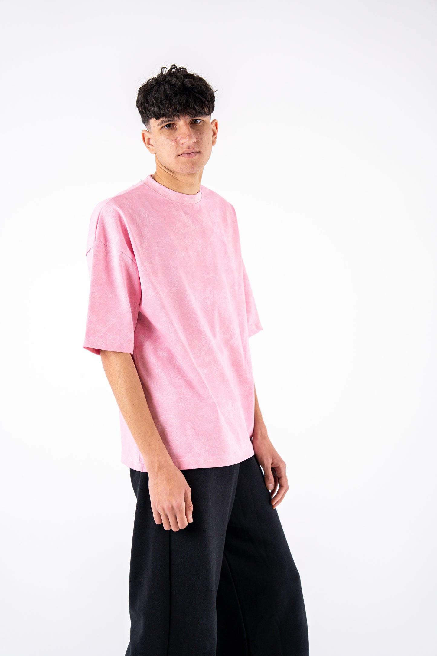 pink basic  washed t-shirt