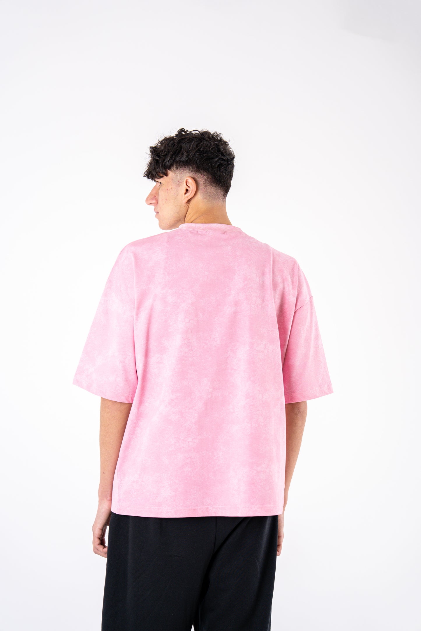 pink basic  washed t-shirt