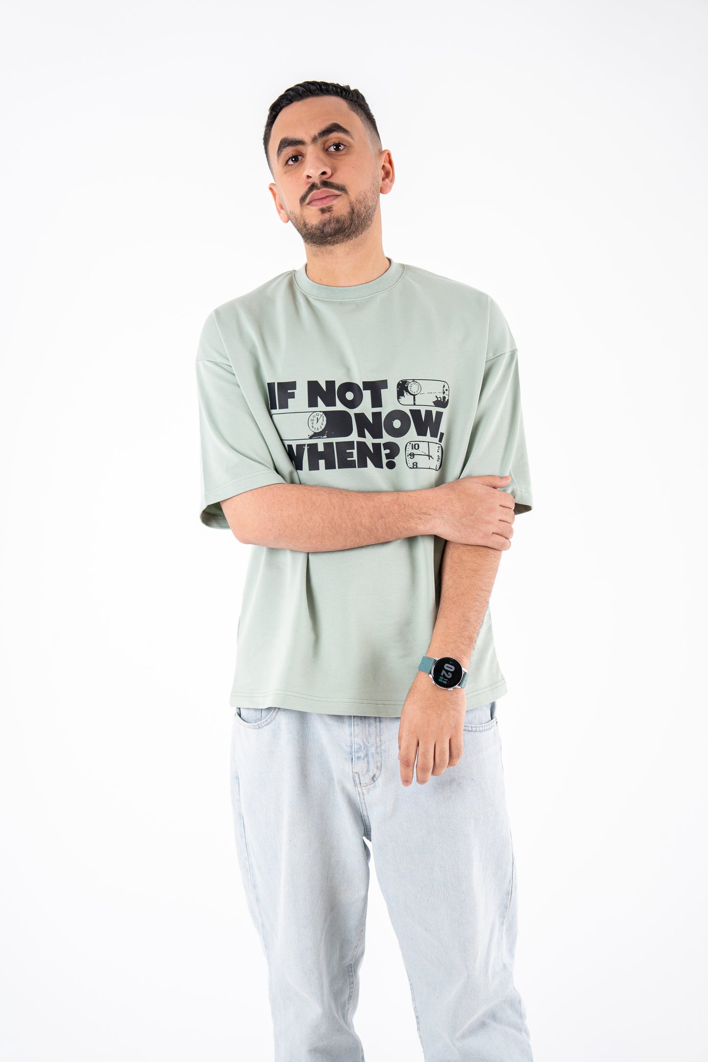 if not now when mintgreen t-shirt
