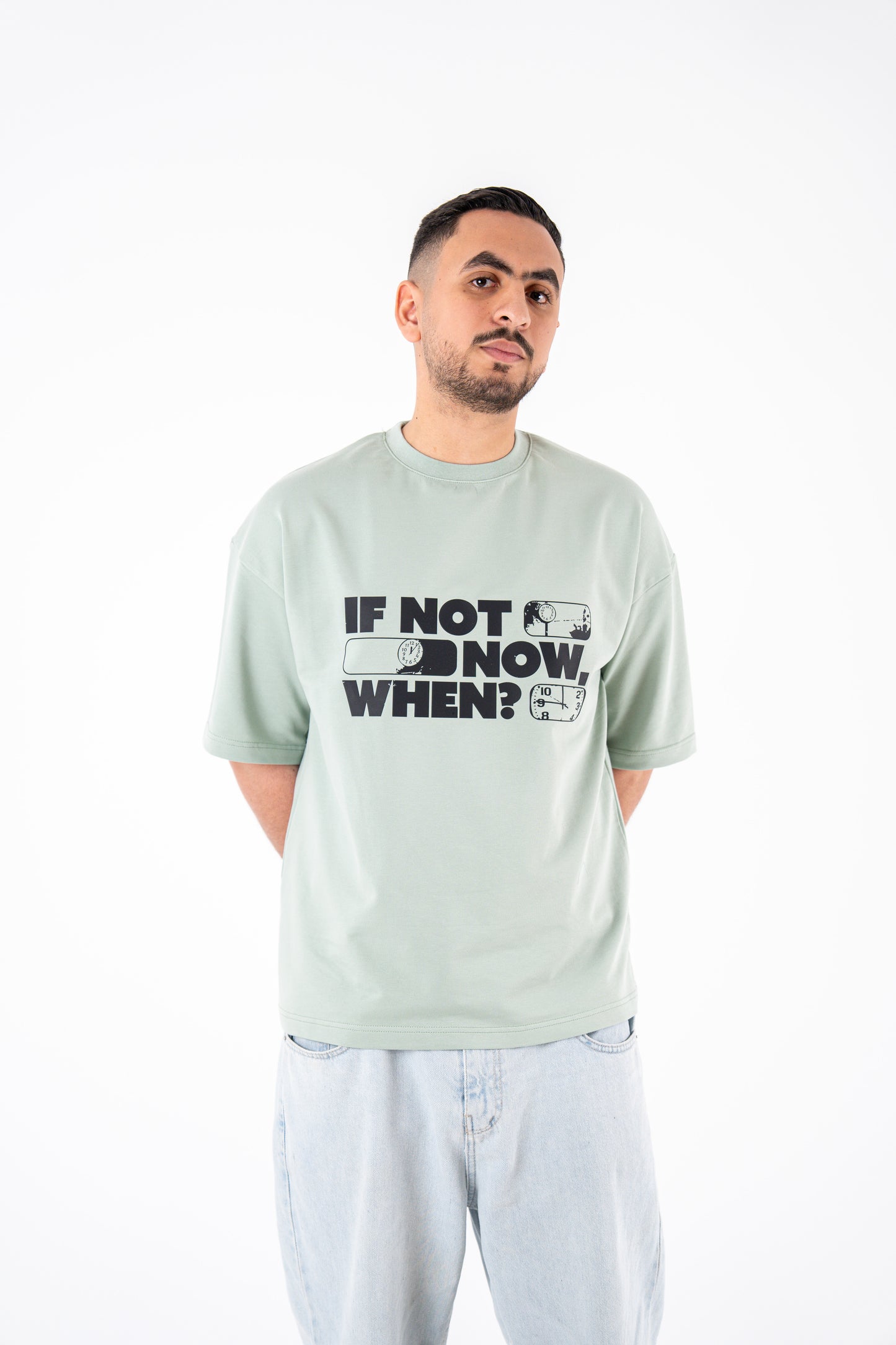 if not now when mintgreen t-shirt