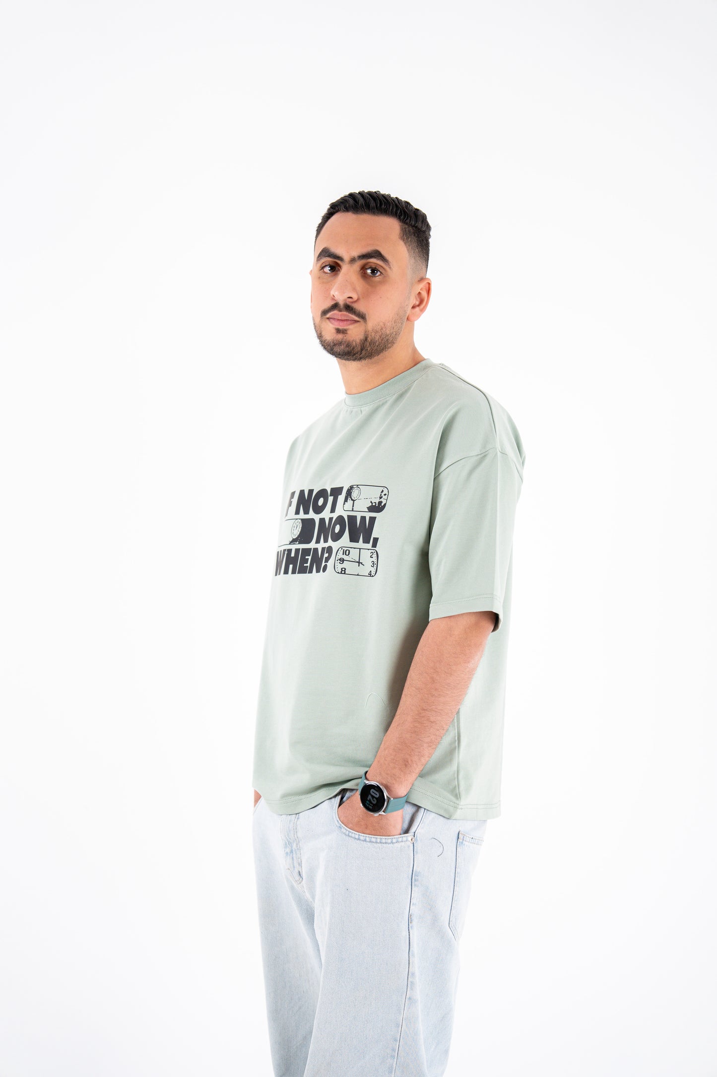 if not now when mintgreen t-shirt