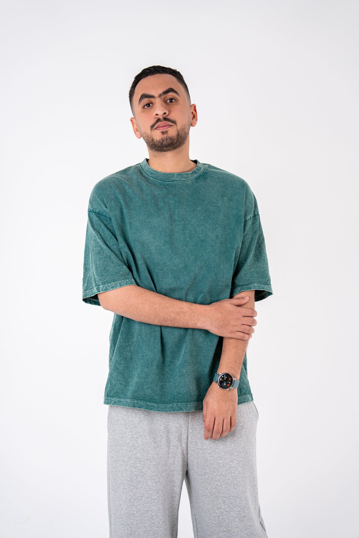 olive basic washed t-shirt