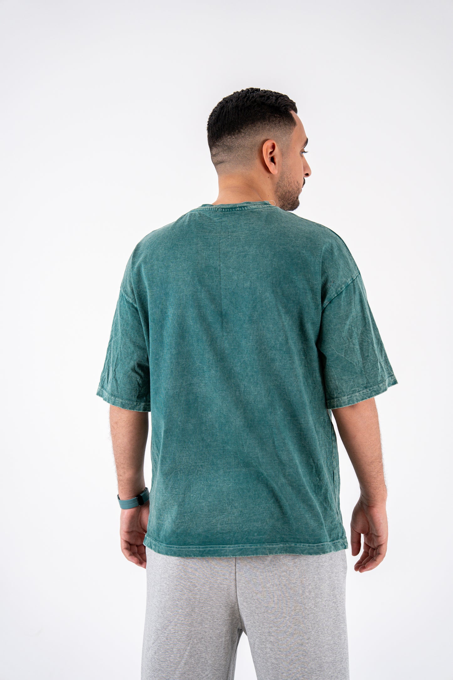 olive basic washed t-shirt