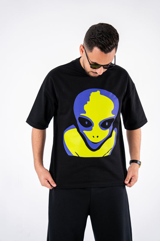 alien pov black t-shirt