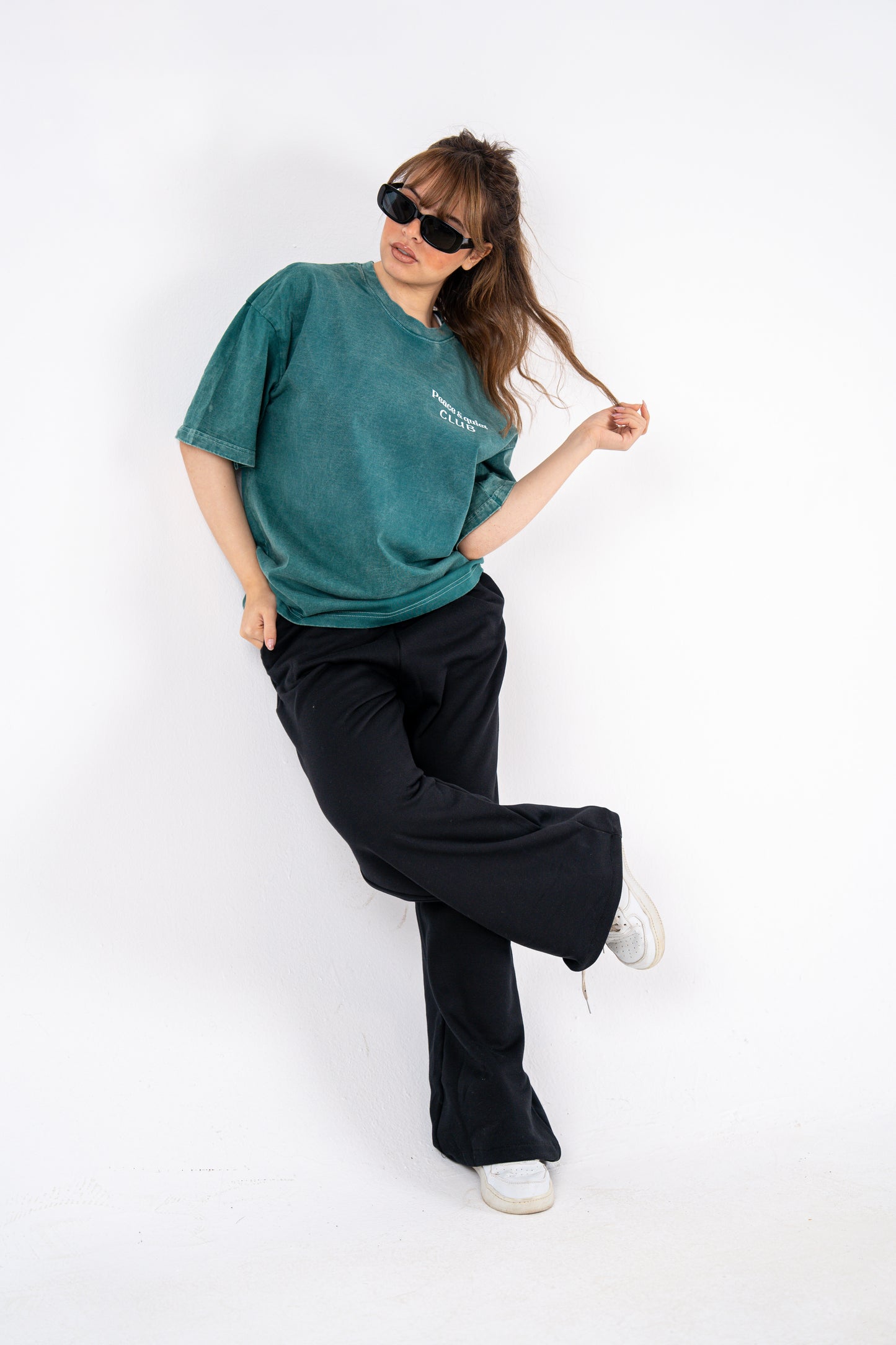 peace and quiet olive t-shirt