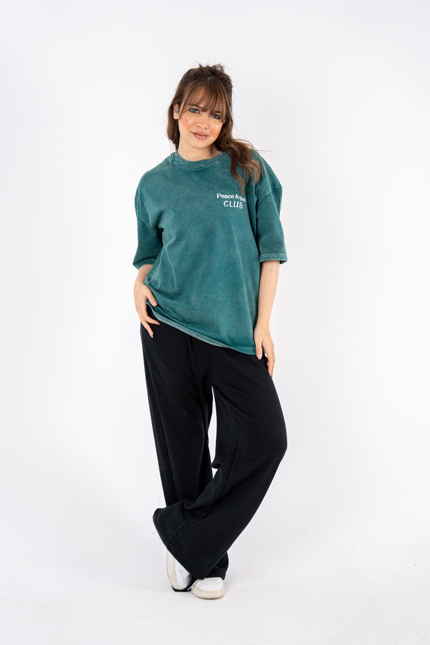 peace and quiet olive t-shirt