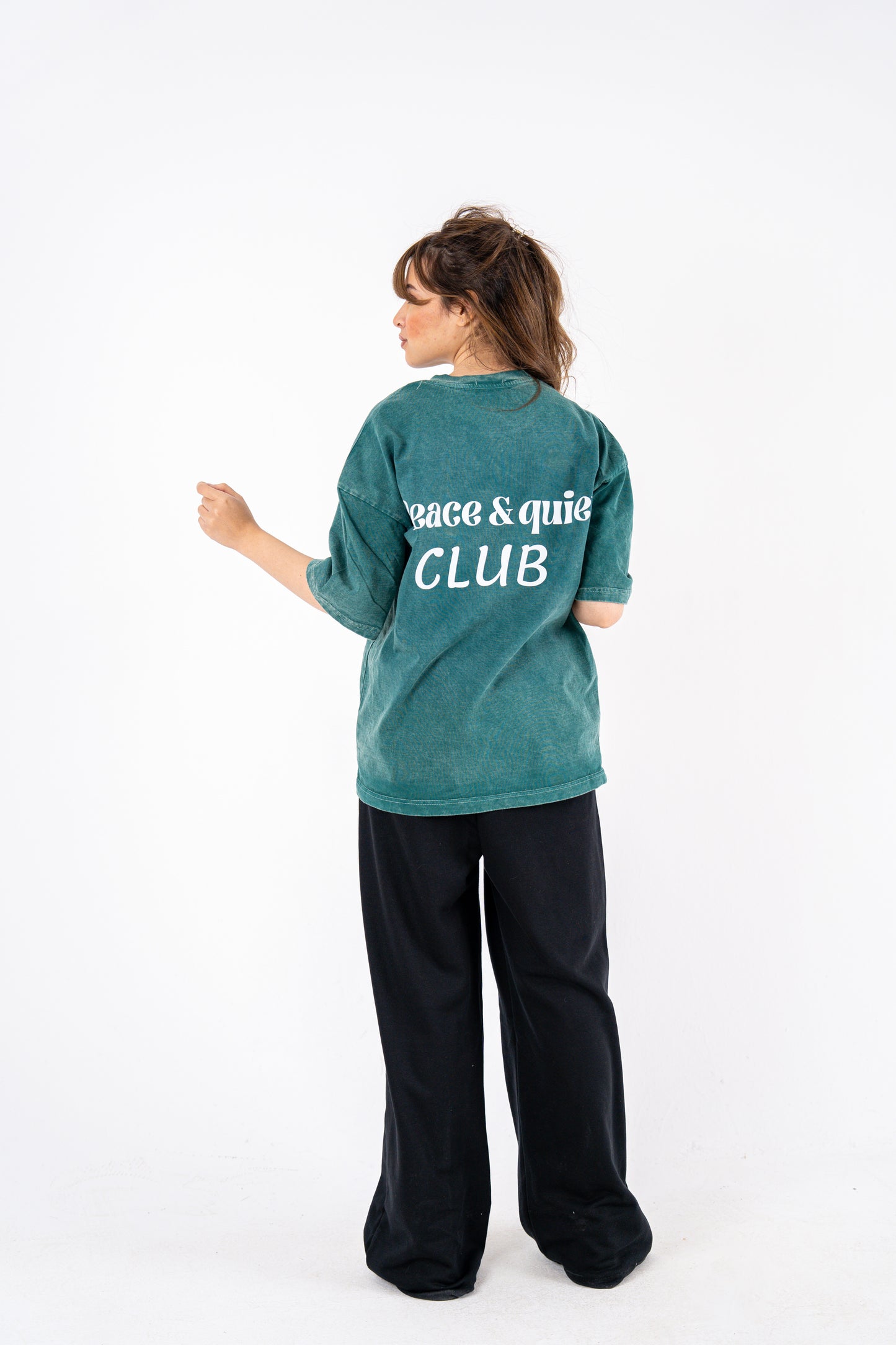 peace and quiet olive t-shirt